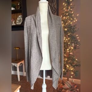 Barefoot Dreams Soft Gray Open Cardigan